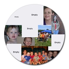 My Family Mousepad - Collage Round Mousepad