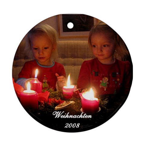 Christmas Ornament Of My Nieces By Johannes Front