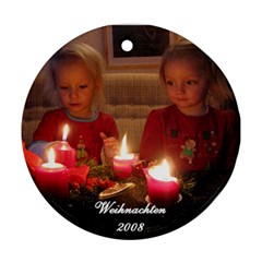 Christmas Ornament of my nieces - Ornament (Round)