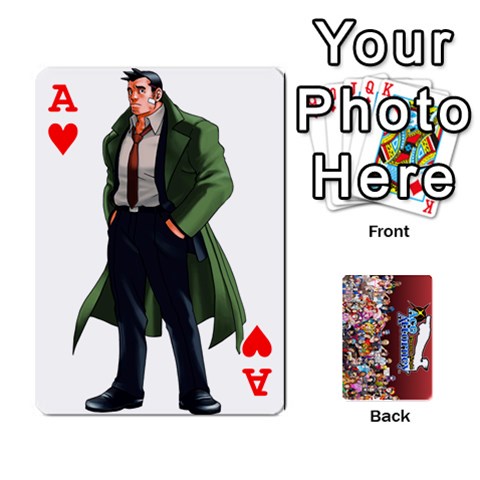 Ace Pwcards By Wes Front - HeartA