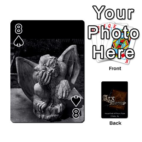Playing Cards 2 Sides Front - Spade8