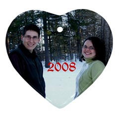 Our 2008 Christmas Ornament  - Ornament (Heart)