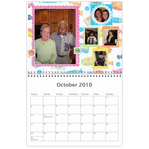 Grannys Calendar By Starla Smith Oct 2010