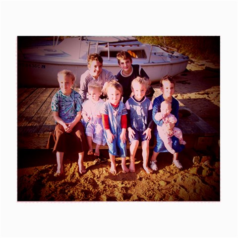 Photo Lens Cloth W/beach Scene Of Suess Children By Heather Suess Front