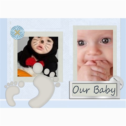 Baby Card By Joely 7 x5  Photo Card - 7