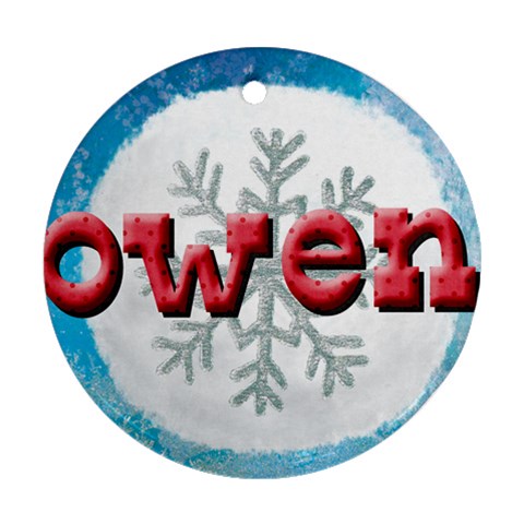 Owen Ornament By Lily Hamilton Back
