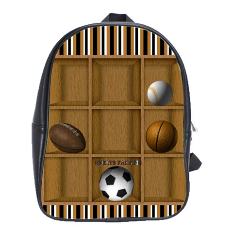 Sports Backpack By Danielle Christiansen Front