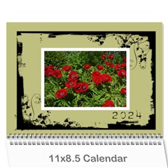 Khaki Grunge Calender 2024 - Wall Calendar 11  x 8.5  (12-Months)