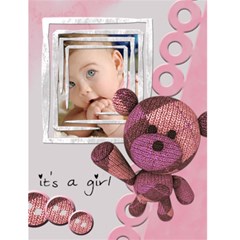 It s a girl -  4.5” x 6” Greeting Cards - Greeting Card 4.5  x 6 