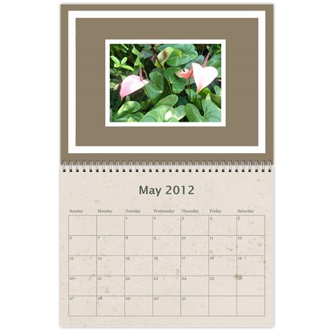 Classic Coffee & Creme  12 Month Calendar 2012 By Catvinnat May 2012