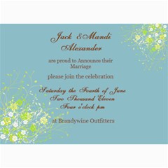 Wedding Invites - 5  x 7  Photo Cards
