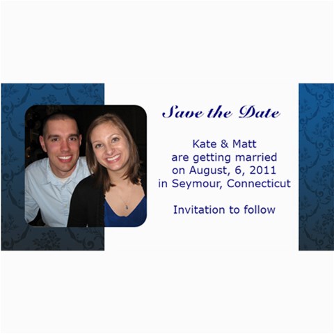 Save The Date By Kate 8 x4  Photo Card - 1