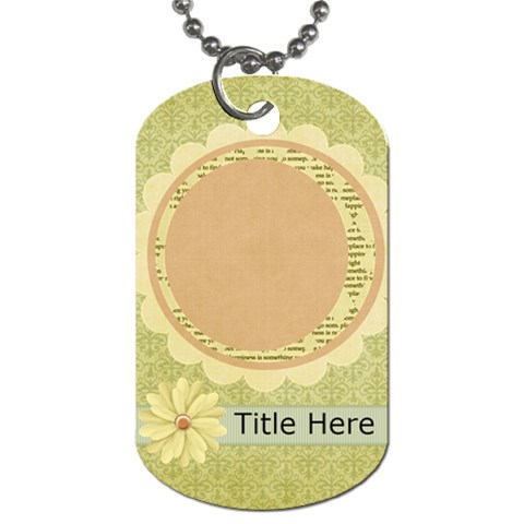 Rise & Shine Dog Tag Front