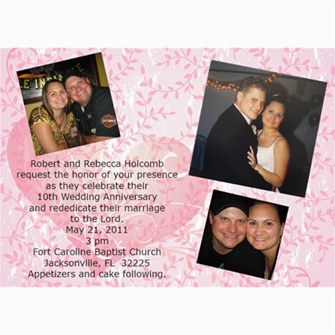 Anniversary By Becky Holcomb 7 x5  Photo Card - 1