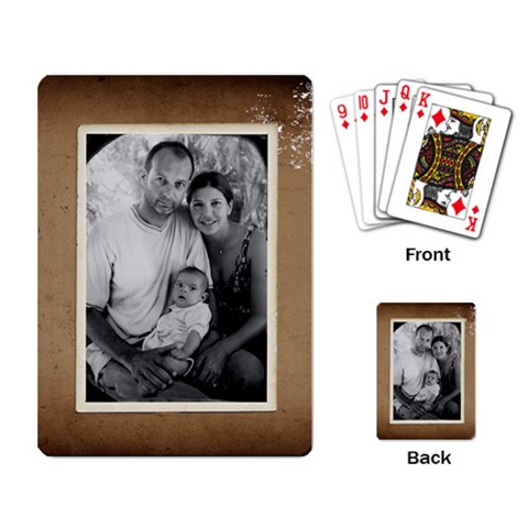 Old Vintage Playing Cards By Jorge Back