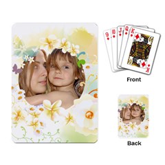 Flower Card - Playing Cards Single Design (Rectangle)