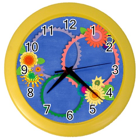 Flowers Clock By Mikki Front