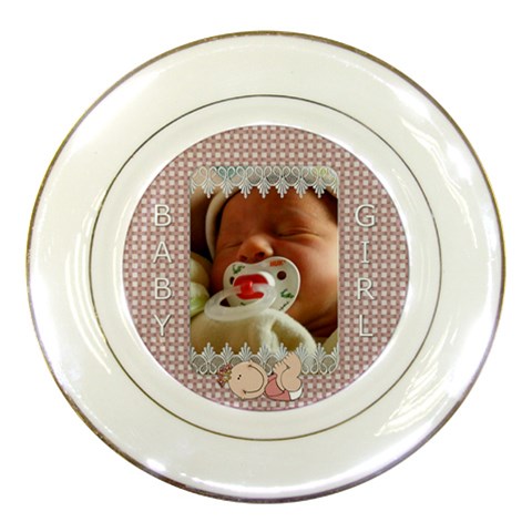 Baby Girl Plate By Lil Front