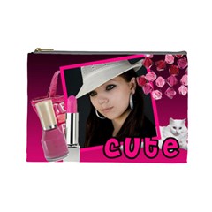 Cute girl - Custom Cosmetic Bag (7 styles) - Cosmetic Bag (Large)