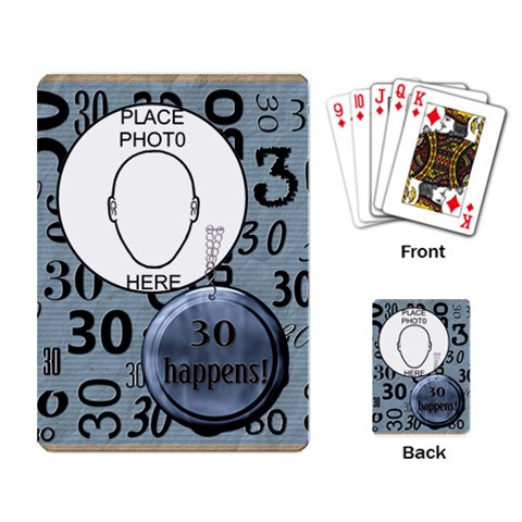 30th Birthday Playing Cards By Lil Back