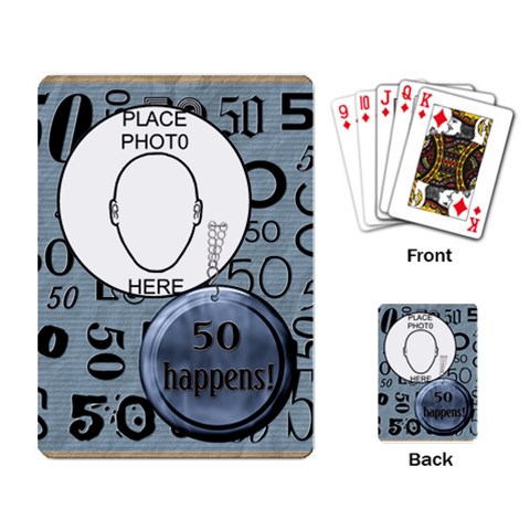50th Birthday Playing Cards By Lil Back