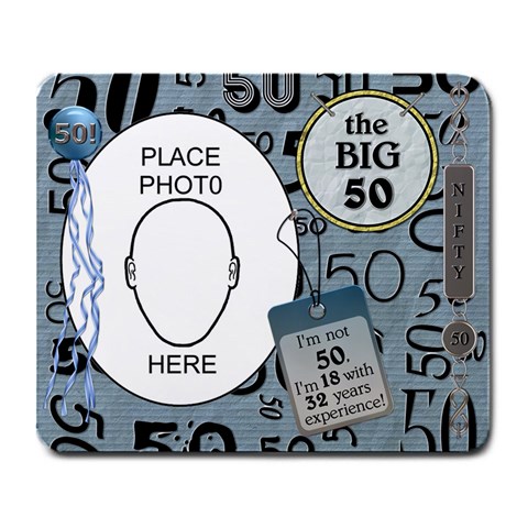 50th Birthday Mousepad By Lil Front