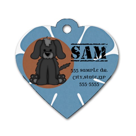 Dog Tag Sample By Brooke Front