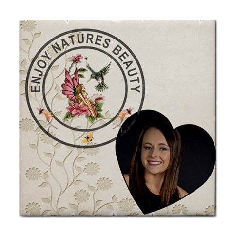 Enjoy Natures Beauty Coaster By Lil Front