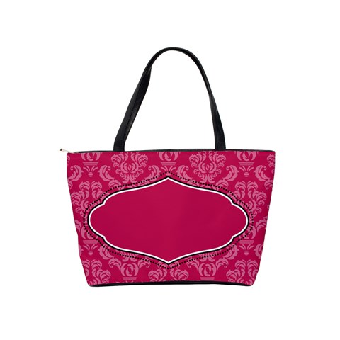 Pink Damask Classic Shoulder Bag By Klh Back
