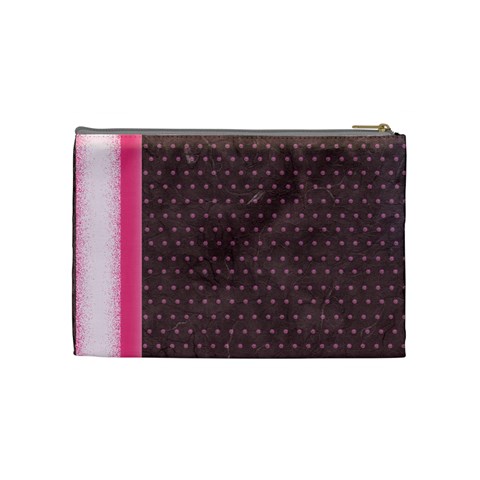 Pinkdots Medium Cosmetic Bag By Mary Back