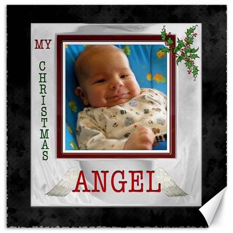 Christmas Angel 16x16 Canvas By Lil 15.2 x15.41  Canvas - 1