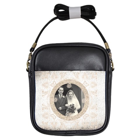 Art Nouveau Antique Lace Girls Sling Bag By Catvinnat Front