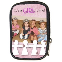 It s A Girl Thing - Compact Camera Leather Case