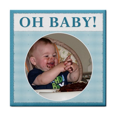  oh Baby!  Boy Coaster By Lil Front
