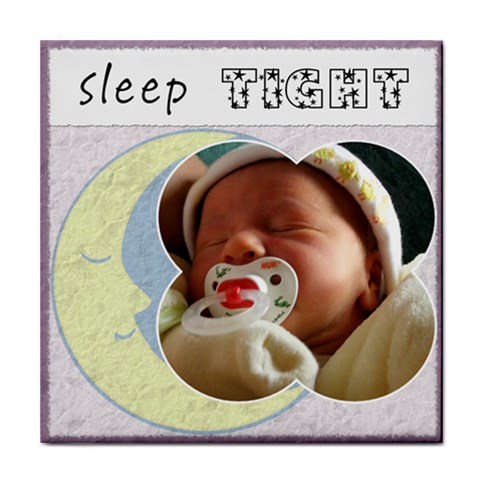  sleep Tight  Girl Coaster By Lil Front
