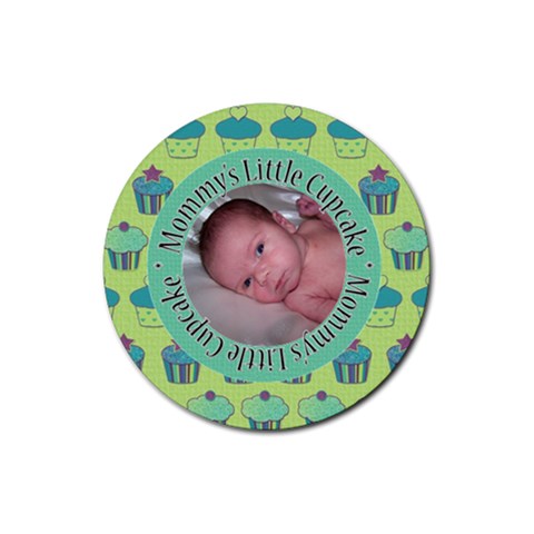 Cupcake Round Coaster By Klh Front