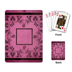 art nouveau pink playing cards - Playing Cards Single Design (Rectangle)