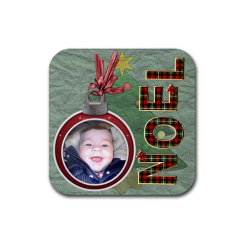 Noel Christmas Coaster By Lil Front
