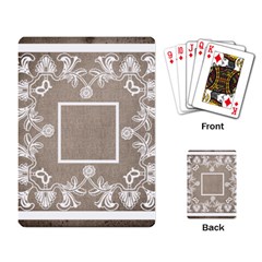 art nouveau mocha lace playing cards - Playing Cards Single Design (Rectangle)
