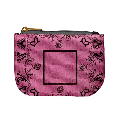 Art Nouveau Pink Mini Coin Purse By Catvinnat Front