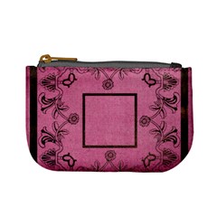 art nouveau pink mini coin purse