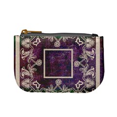 art nouveau purple lace mini coin purse