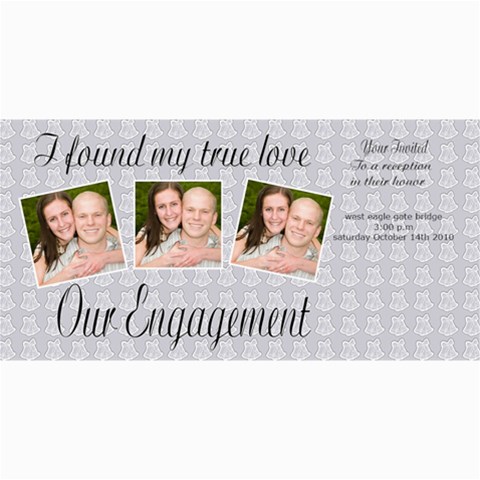 Engagement Announcement By Danielle Christiansen 8 x4  Photo Card - 3