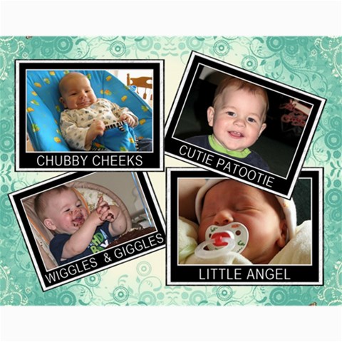 Cutesy 14x11 Collage Poster By Lil 14 x11  Print - 1