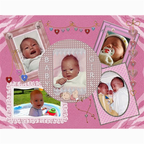 Baby Girl 14x11 Collage Poster By Lil 14 x11  Print - 1