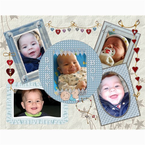 Baby Boy 14x11 Collage Poster By Lil 14 x11  Print - 1