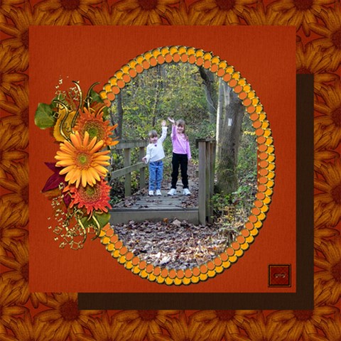 Autumn Hike By Diann 12 x12  Scrapbook Page - 1