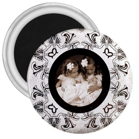 Art Nouveau Oreo Cookie 3 Inch Magnet By Catvinnat Front