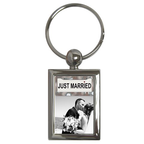Just Married Key Chain By Lil Front