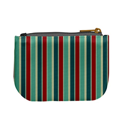 Red & Blue Stripes Monogram Mini Coin Purse By Klh Back